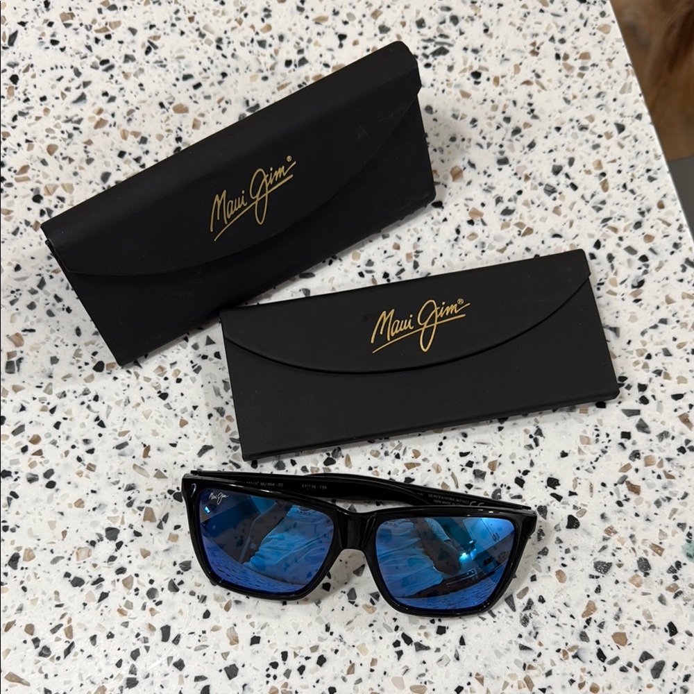 Maui Jim Black and Blue Sunglasses